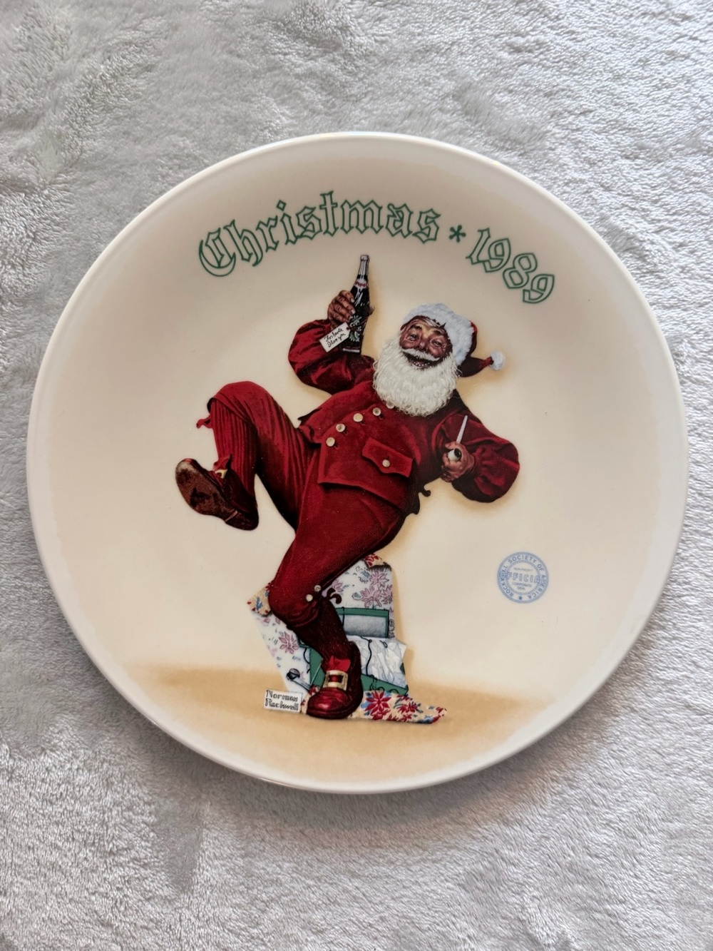 Norman Rockwell “Jolly Old St. Nick” Collector Plate.
